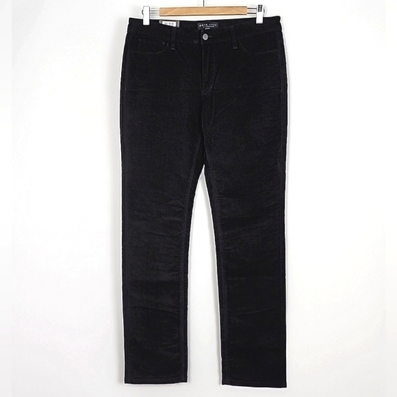 Parasuco 2016 Denim Women's Black Corduroy Pants Mid Rise Straight Leg Size 10 - Picture 1 of 15